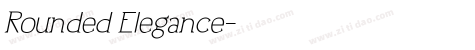 Rounded Elegance字体转换